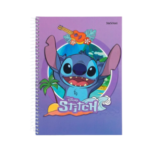 Caderno Universitário Espiral – 10 Matérias – 160 folhas – Capa Stitch