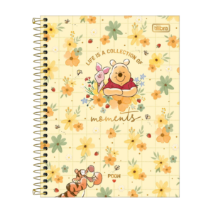 Caderno Espiral – 1 Matéria – 80 folhas – Capa Ursinho Pooh “Moments”