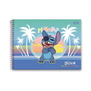 Caderno de Desenho Espiral – 96 folhas – Capa Stitch Havaí