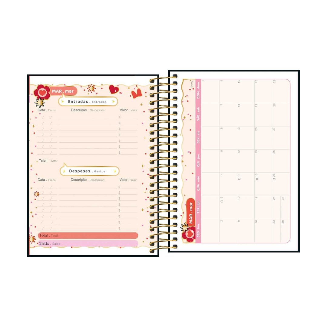 Agenda 2026 – Tamanho M5 – Capa Minnie “Happy Vibes” - Imagem 5